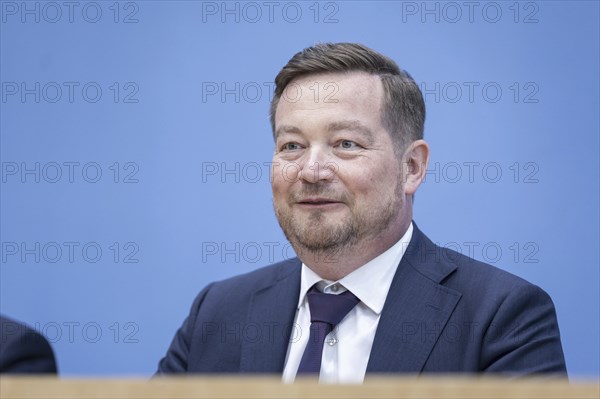 Uli Grötsch, Federal Police Commissioner to the German Bundestag, recorded during the presentation of the Police Commissioner's report at the Federal Press Conference in Berlin, 27 June 2024