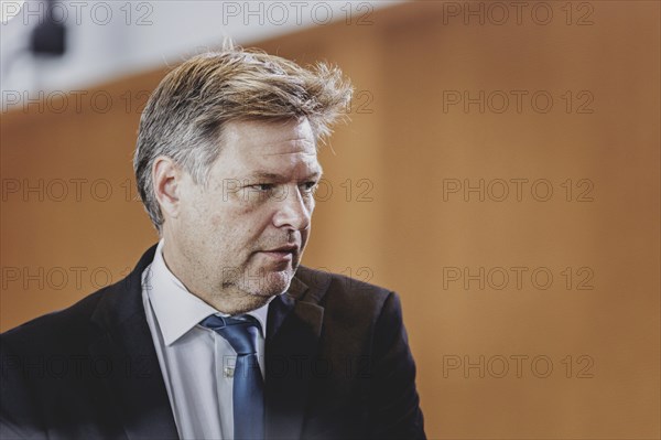 Robert Habeck (Alliance 90/The Greens), Federal Minister for Economic Affairs and Climate Protection and Vice-Chancellor, recorded during the weekly cabinet meeting in Berlin, 26 June 2024
