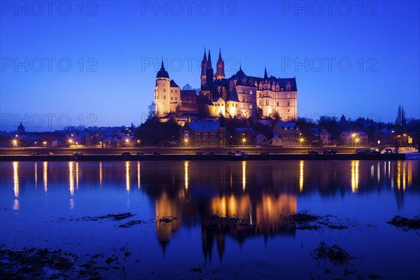 Meissen silhouette in winter