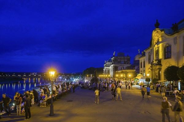 Brühl's Terrace for the city festival in Dresden