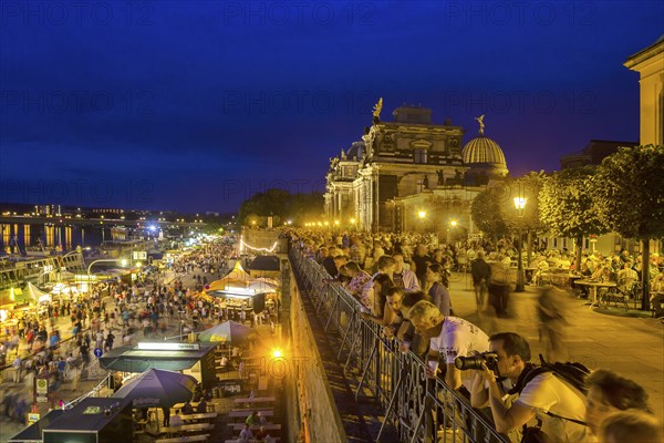 Brühl's Terrace for the city festival in Dresden