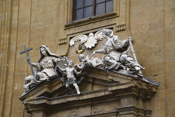 Florence, Italy. September 18, 2023. Piazza della Signoria in Florence, with its famous sculptures. On of the landmarks of Florence