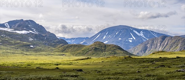 Barren mountain landscape, Knutshoe Mountain, Fjell, Oystre Slidre, Jotunheimen National Park, Norway, Europe