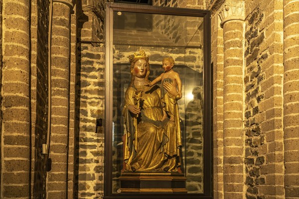 Madonna in the interior of the Basilica of the Holy Blood in Bruges, Belgium, Europe