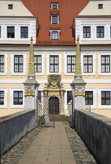 Baroque castle, Delitzsch, Saxony, Germany, Europe