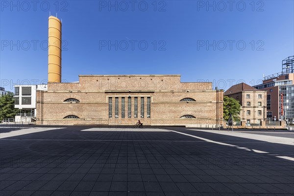 Theaterhaus Stuttgart in the former Rheinstahlhalle at Pragsattel, exterior view, private theatre, event venue and socio-cultural centre, Stuttgart, Baden-Württemberg, Germany, Europe