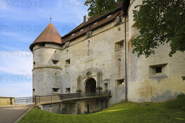 North Gate, Hellenstein Castle, historic building, fortification, castle complex, residence, spur complex, bridge, Heidenheim an der Brenz, Baden-Württemberg, Germany, Europe