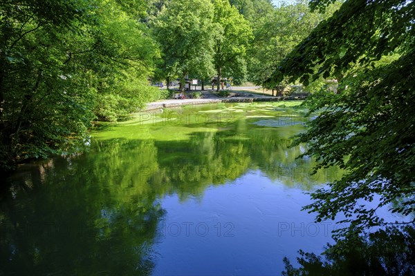 Aachquelle, Aachtopf, Radolfzeller Aach, Aach, Hegau, Baden-Württemberg, Germany, Europe