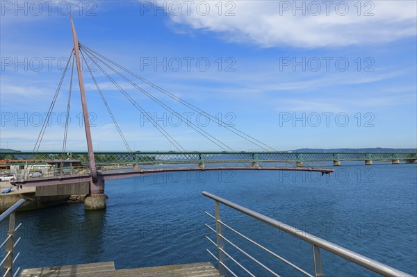 Bridge at the entrance of the Marina, Viana do Castelo, Minho, Portugal, Europe