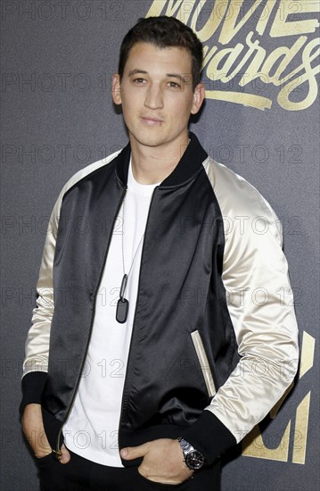 Miles Teller at the 2016 MTV Movie Awards held at the Warner Bros. Studios in Burbank, USA on April 9, 2016