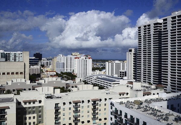 Skyline of Downtown West Palm Bech, Florida, USa. Skyline of downtown West Palm Beach, Florida, USA, North America
