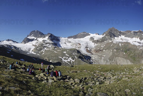 Rest area with a view in the Silvretta -