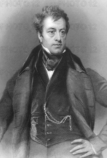 Frederick Pollock, 1st Baronet (1783-1870) on engraving from 1836. British lawyer and Tory politician. Engraved by H.Robinson after a painting by Phillips