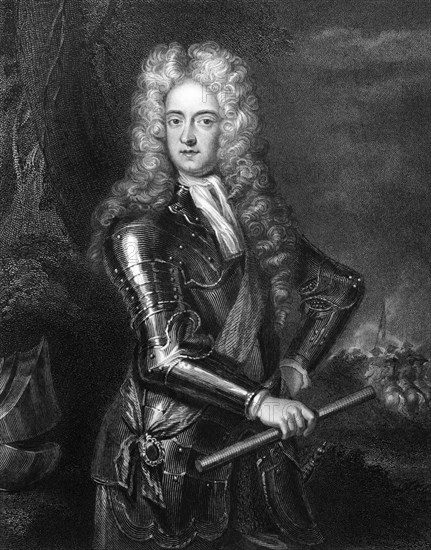James Butler, 2nd Duke of Ormonde (1665-1745) on engraving from 1830. Irish statesman and soldier. Engraved by H.Robinson and published in Portraits of Illustrious Personages of Great Britain, UK, 1830