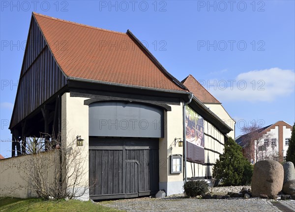 Street Scene in the Old Town of Bad Düben, Saxony, Germany, Europe