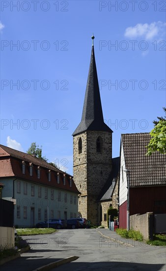 Historical Church in the Town Blankenhain, Thuringia, Germany, Europe