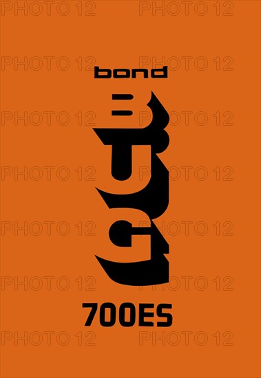 Logotype of the Bond bow 700 ES, by Tom Karen of Ogle Design for Reliant Motor Company