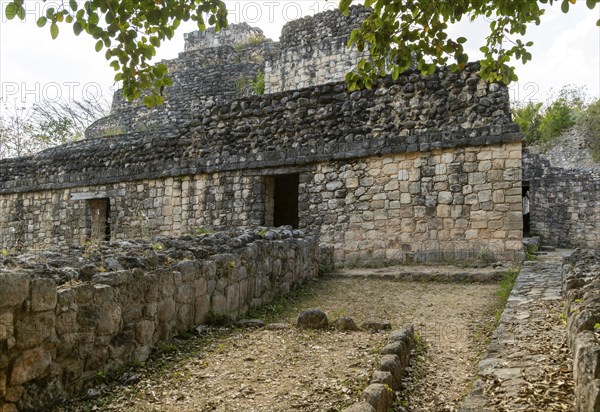 Mayan ruins at Ek Balam archaelogical site, near Valladoid, Temozón, Yucatán, Mexico, Central America