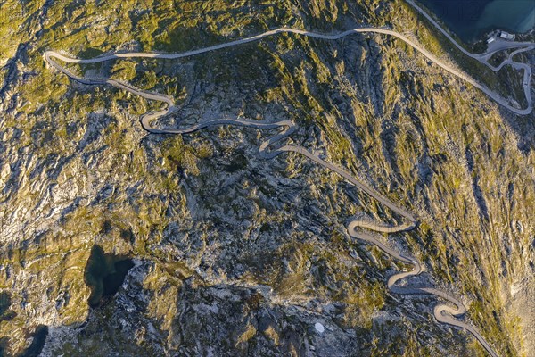 Winding road to the Dalsnibba viewpoint, Geirangerfjord, Møre og Romsdal, Norway, Europe