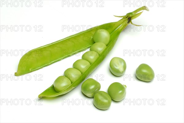 Peas in the pod Pea (Pisum sativum) pea, pea pod
