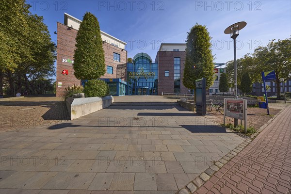Entrance to the Shopping arcades shopping centre and job centre in Bocholt, Münsterland, Borken district, North Rhine-Westphalia, Germany, Europe