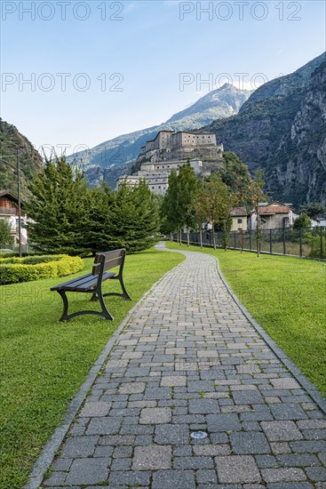 Bard fortress in the italian Alps