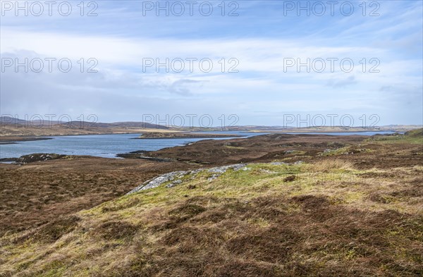 Loch Ceann Hulabhaig on the Isle of Lewis in the Outer Hebrides, Scotland, United Kingdom, Europe