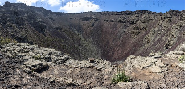 La Corona volcanic crater, Lanzarote, Ye, Canary Islands, Spain, Europe