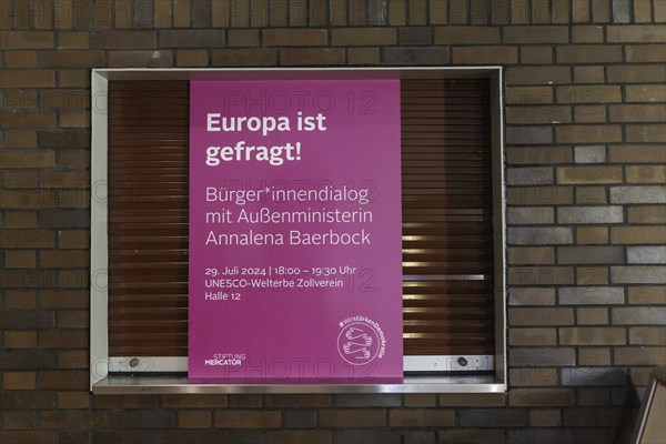 Dialogue with citizens in cooperation with Stiftung Mercator during the Foreign Minister's trip to Germany in Essen, 29.07.2024