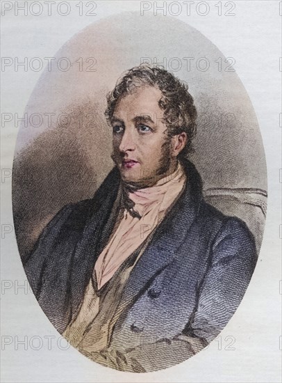 John Galt, 1779-1839, Scottish author, writer, illustration from the book The Masterpiece Library of Short Stories, Historical, digitally restored reproduction from a 19th century original, Record date not stated
