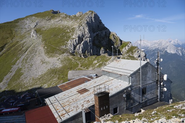 Karwendelbahn mountain station, Karwendelgebirge, Mittenwald, Werdenfelser Land, Upper Bavaria, Bavaria, Germany, Europe