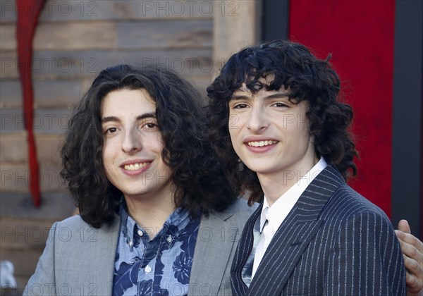 Finn Wolfhard and Nick Wolfhard at the Los Angeles premiere of 'It Chapter Two' held at the Regency Village Theatre in Westwood, USA on August 26, 2019