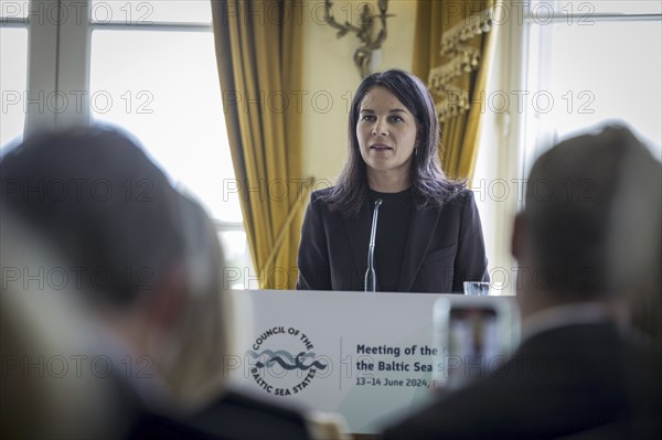 Press conference with Annalena Bärbock (Alliance 90/The Greens), Federal Foreign Minister, at the meeting of foreign ministers of the member states of the Council of the Baltic Sea States.