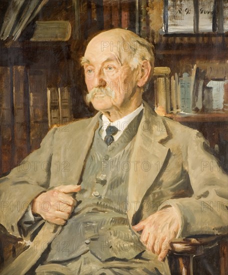 Thomas Hardy (2 June 1840) (11 January 1928) was a British writer, Historical, digitally restored reproduction from an original of the period