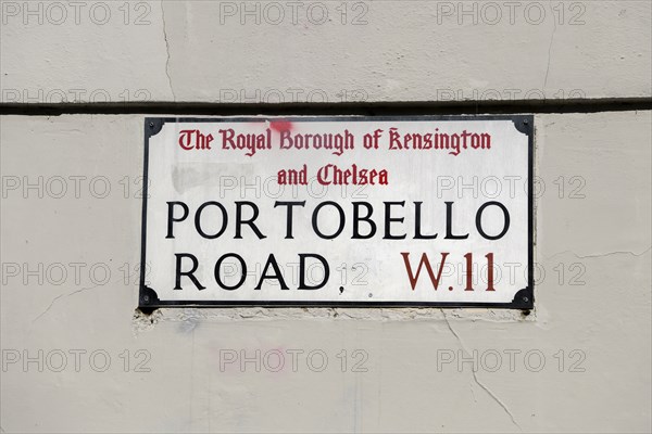 Street sign on Portobello Road, London, England, United Kingdom, Europe