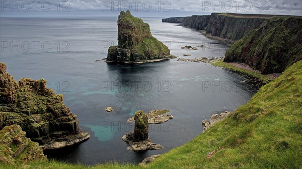 Europe, Scotland, Great Britain, England, landscape, Duncansby Stacks, rock needles, north coast