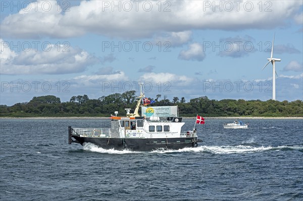 Bicycle ferry, coast near Broager, Syddanmark, Denmark, Europe