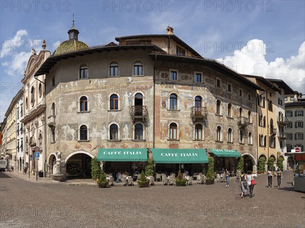 Cafe, Square, Trento, Tyrol, Italy, Europe