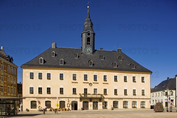 Annaberg Buchholz, market square with town hall