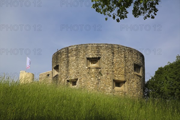 South-west defence tower, Hellenstein Castle, historical buildings, fortification, castle complex, residence, spur complex, defence tower, Heidenheim an der Brenz, Baden-Württemberg, Germany, Europe