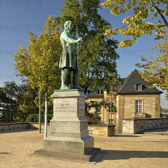 Ernst Moritz Arndt Monument by Bernhard Afinger, Alter Zoll, Bonn, North Rhine-Westphalia, Germany, Europe