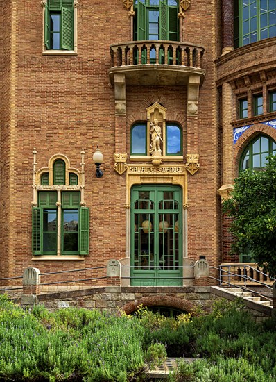 Historic hospital complex of the Hospital de la Santa Creu i Sant Pau, Barcelona, Catalonia, Spain, Europe