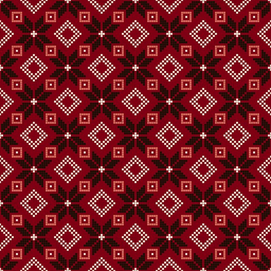 Traditional Latvian embroidery seamless pattern, vector illustration
