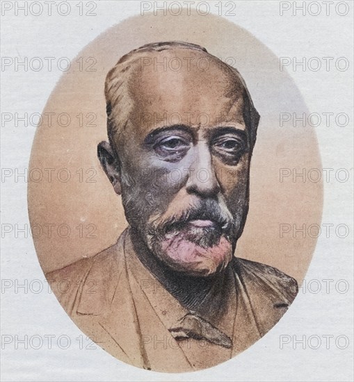 Paul Arene, 1843-1896, French writer and poet. From the book The Masterpiece Library of Short Stories, French. Volume 5, Historical, digitally restored reproduction from a 19th century original, Record date not stated