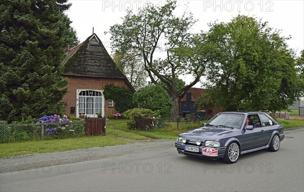 Europe, Germany, Lower Saxony, Lower Elbe Classics, classic car tour, Ford Escort RS Turbo, year of construction 1986, Hamburg, Hamburg, Federal Republic of Germany, Europe