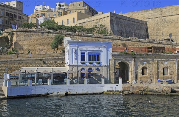 Former police station Scoglitti restaurant building, Valletta, Malta, Europe