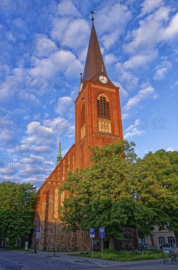 The church of St Jacobi in the old town of Stendal in the Altmark. Hanseatic city of Stendal, Saxony-Anhalt, Germany, Europe