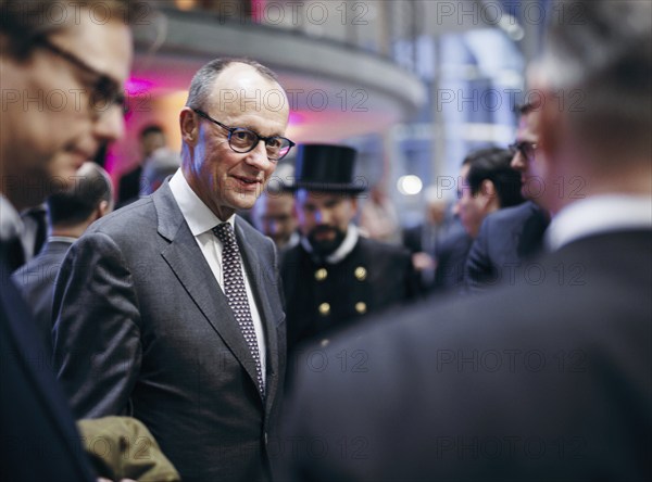 Friedrich Merz, Chairman of the CDU/CSU parliamentary group in the German Bundestag, recorded at the event, Wir hören zu | Gipfel der CDU/CSU-Fraktion I Wirtschaftswende für Deutschland at the German Bundestag in Berlin, 1 February 2024