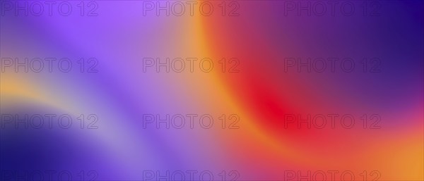 Abstract gradient blur with shades of purple, orange and red, creating a smooth and calming atmosphere, AI generated