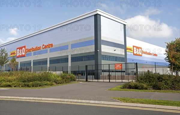B&Q distribution centre G Park industrial estate, Swindon, England, UK